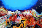 paisaje marino, oleo